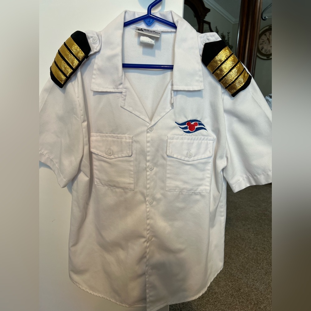 Disney Cruise Line Kids Captain Costume Size XL 14/16